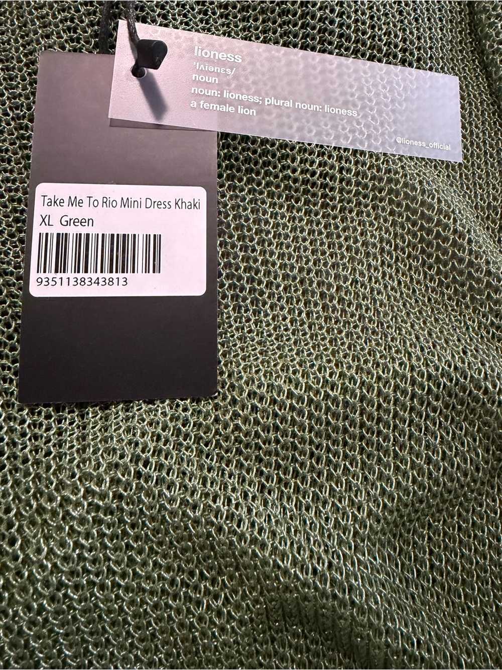 Lioness Take Me to Rio new no belt, Xl metallic khaki green - Picture 4 of 11